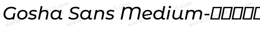 Gosha Sans Medium字体转换